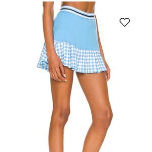 Eleven by Venus Williams Backspin Skirt in Bonnie Blue Gingham